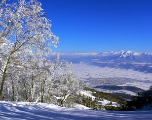北海道標高１２００ｍからの冬景色